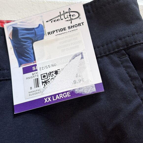 Reel Life Men's Comfortable Built-In Mesh Liner Riptide Short Navy Blue size XXL - Picture 3 of 8